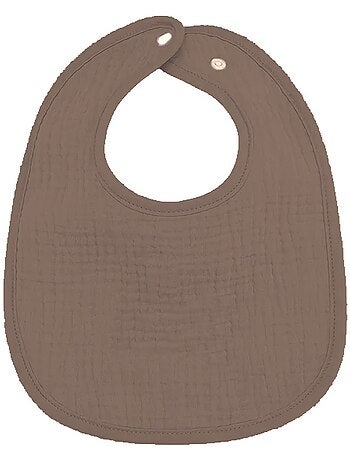 Lot de 3 bavoirs bébé en gaze de coton Baleine Les Chatounets