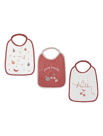 LOT DE 3 BAVOIRS ELASTIQUE OLYMPE EPONGE