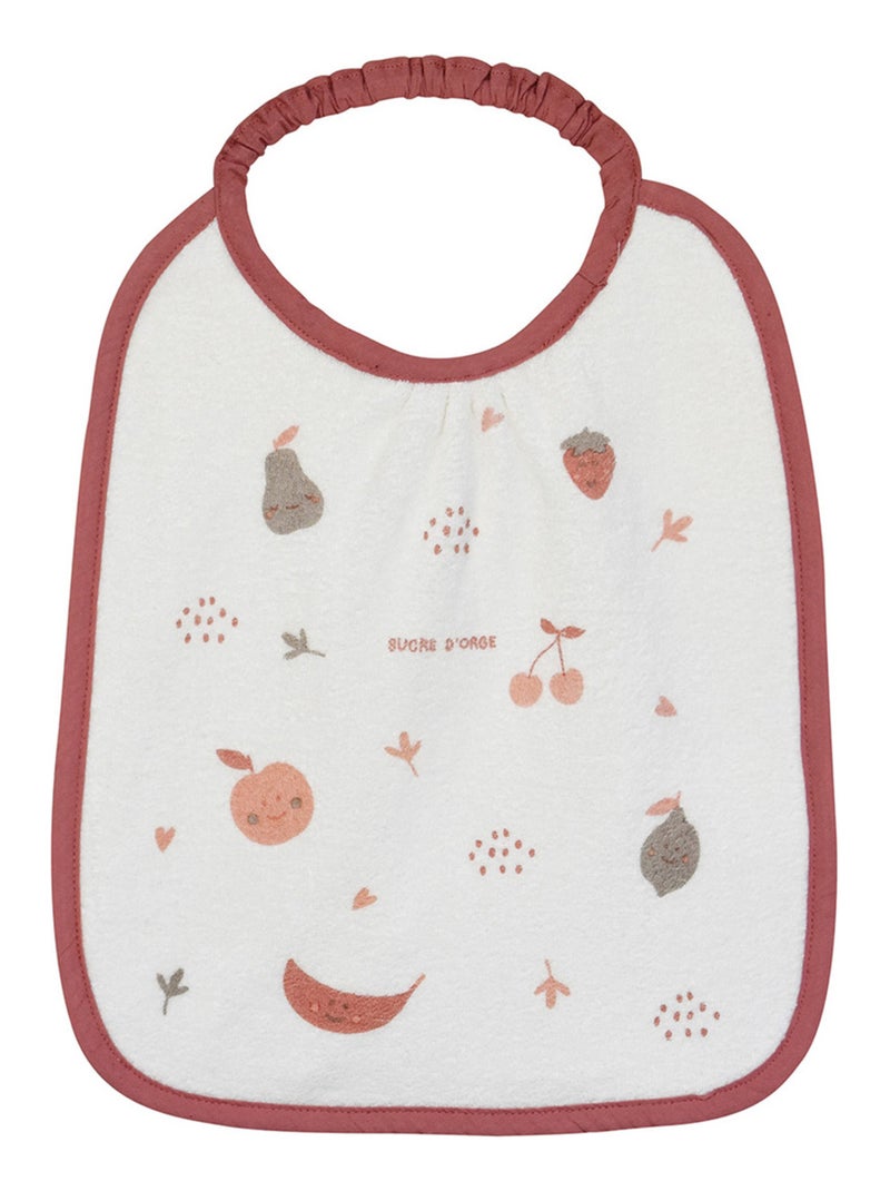 LOT DE 3 BAVOIRS ELASTIQUE OLYMPE EPONGE Rose - Kiabi