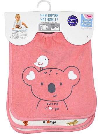 LOT DE 3 BAVOIRS ELASTIQUE RADA EPONGE