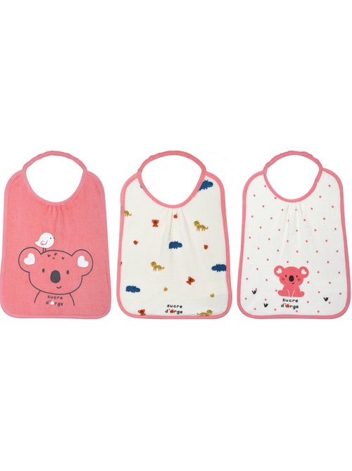 LOT DE 3 BAVOIRS ELASTIQUE RADA EPONGE - Kiabi
