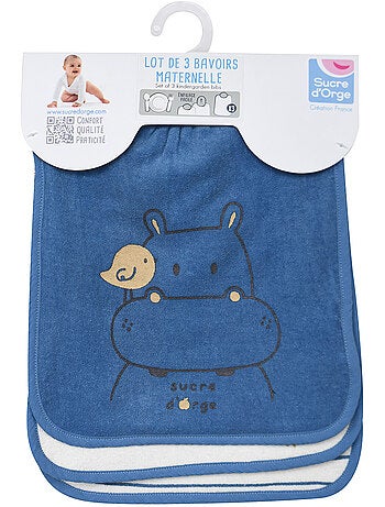 LOT DE 3 BAVOIRS ELASTIQUE REX EPONGE