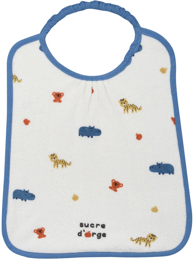 LOT DE 3 BAVOIRS ELASTIQUE REX EPONGE Bleu - Kiabi