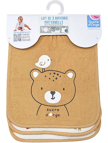 LOT DE 3 BAVOIRS ELASTIQUE REYDA EPONGE