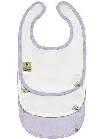 Lot de 3 bavoirs en coton 0-6 mois Tiny Team Cat