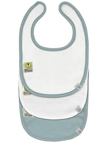 Lot de 3 bavoirs en coton 0-6 mois Tiny Team Dog