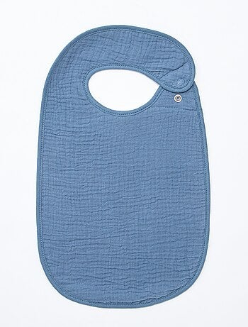 Lot de 3 bavoirs en gaze de coton doublure en éponge