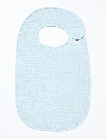 Lot de 3 bavoirs en gaze de coton doublure en éponge