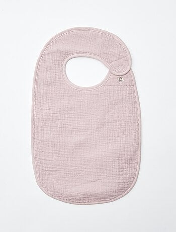 Lot de 3 bavoirs en gaze de coton doublure en éponge