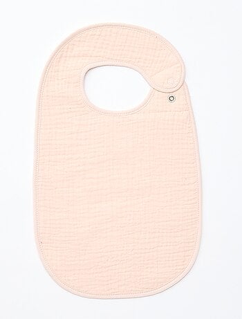 Lot de 3 bavoirs en gaze de coton doublure en éponge