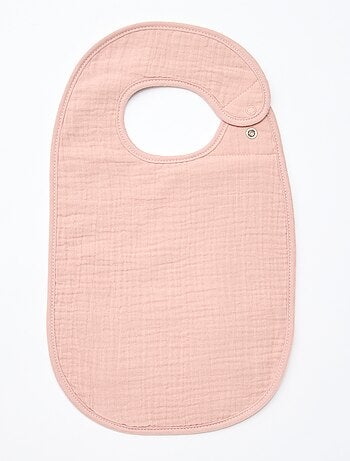 Lot de 3 bavoirs en gaze de coton doublure en éponge