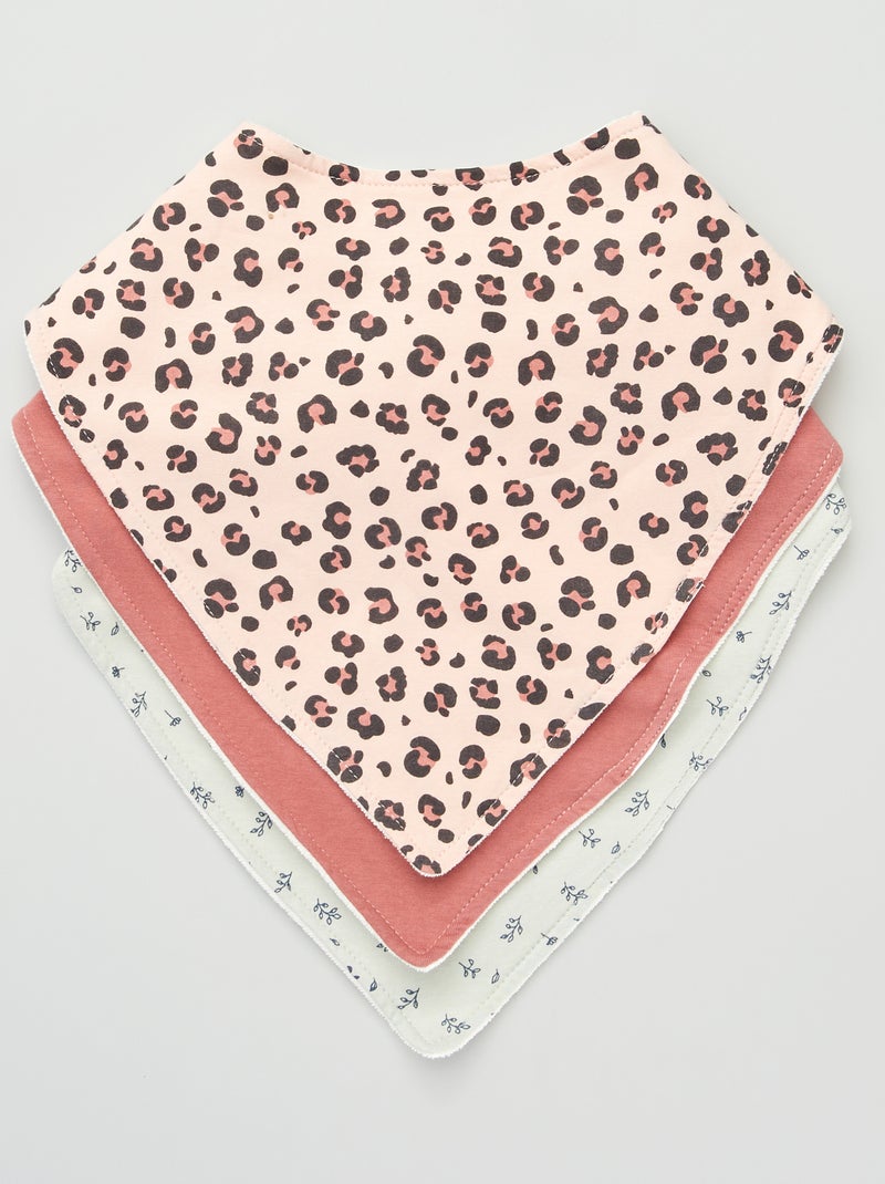 Lot de 3 bavoirs en triangle - So Easy Multicolore - Kiabi
