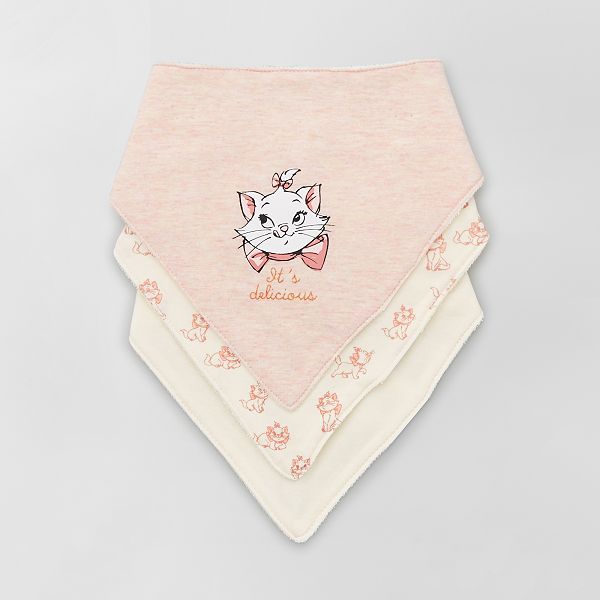 Lot De 3 Bavoirs En Triangle Disney Bebe Fille Blanc Kiabi 7 00