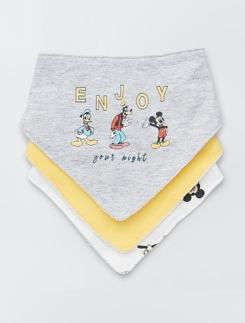 Lot de 3 bavoirs en triangle 'Disney'