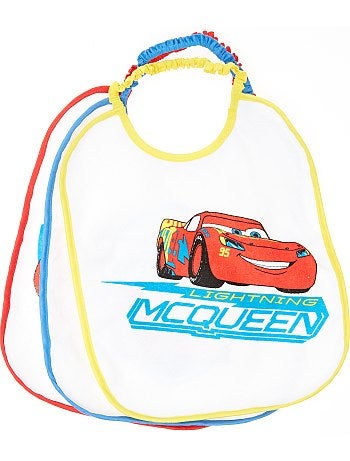 Lot de 3 bavoirs 'Flash McQueen' 'Disney'