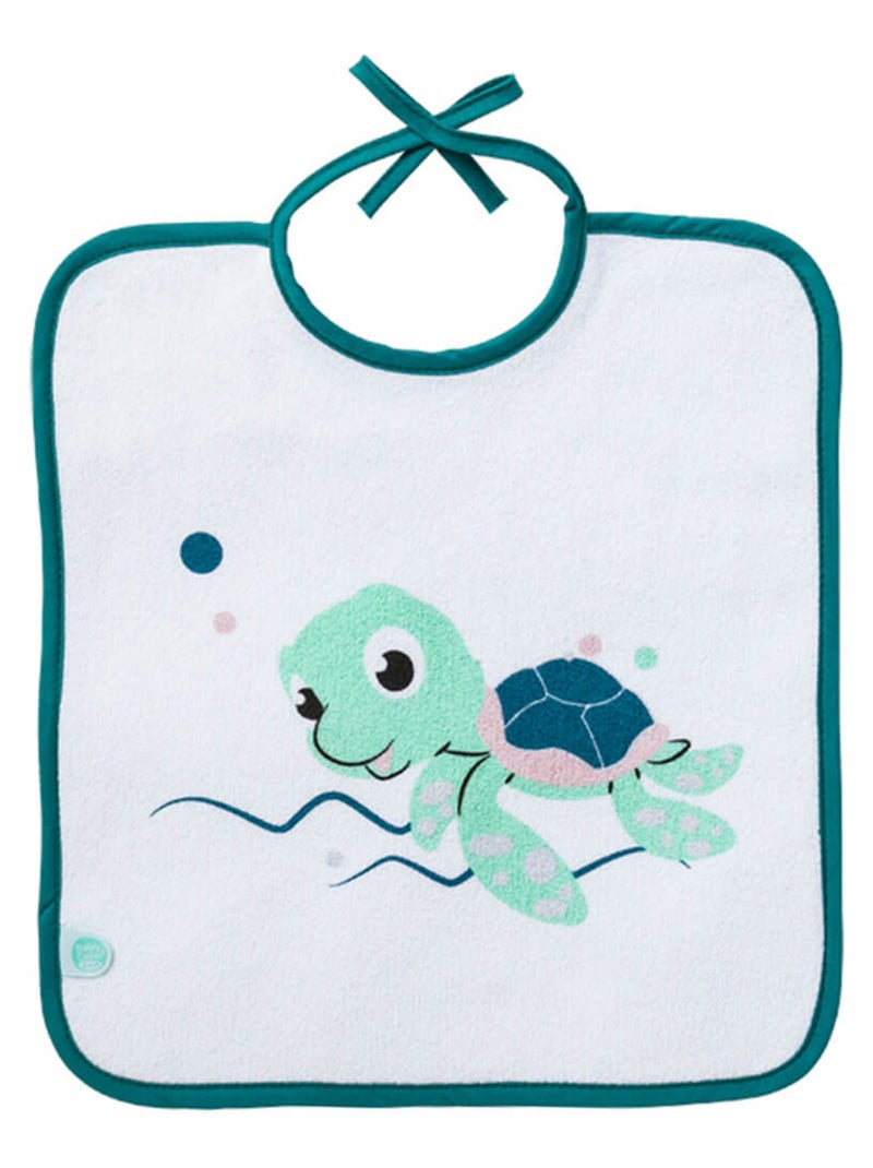 Lot de 3 bavoirs Marin 6 mois Bio Bleu - Kiabi