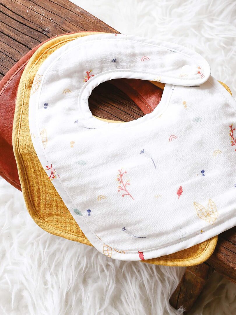 Bavoirs Bandana Bébé – Lot De 6 Pièces En Pur Coton Doux – 45x19 Cm – Couleurs Assorties – Pour Nouveau-nés Et Jeunes Enfants – Absorbant, Facile à Attacher - 3