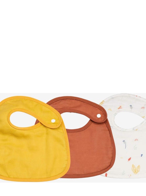 Lot de 3 bavoirs naissance bébé Kinousses - Kiabi