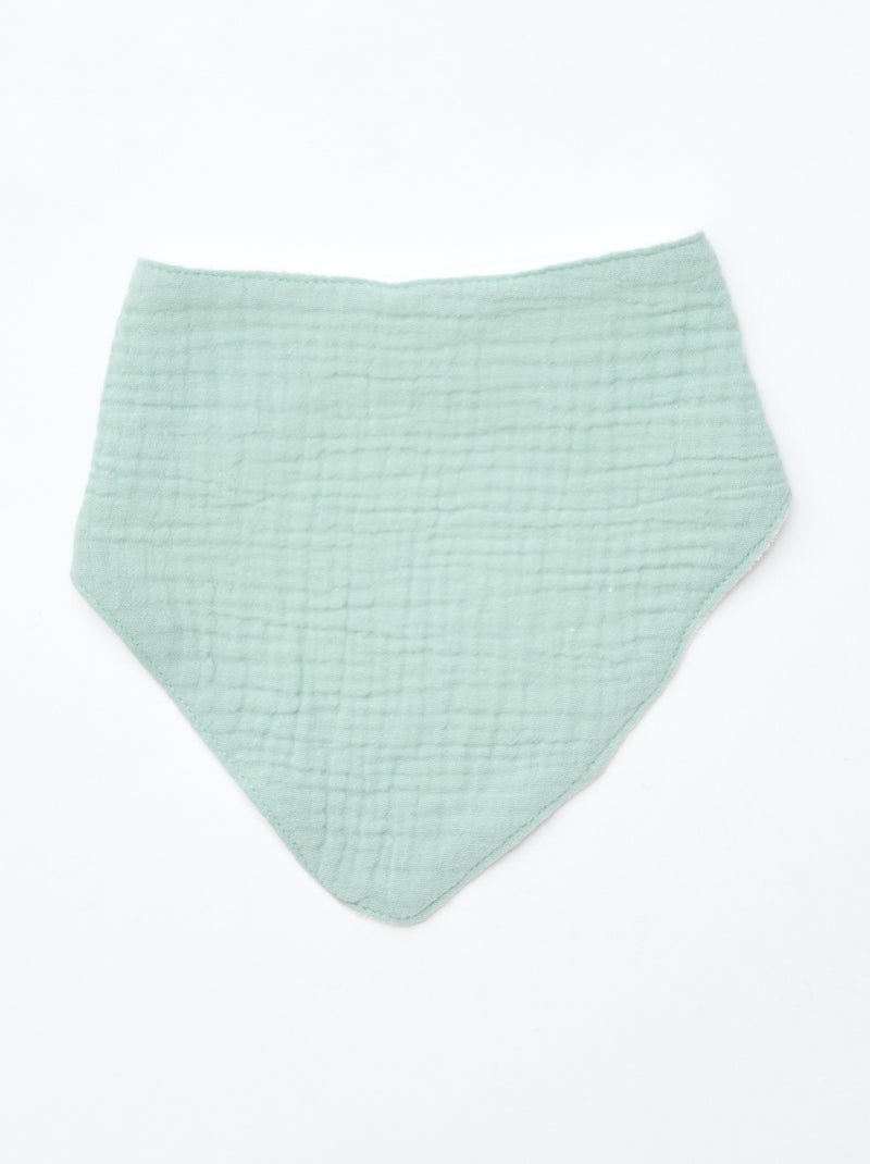 Lot de 3 bavoirs naissance en coton Beige - Kiabi