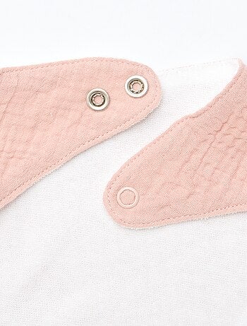 Lot de 3 bavoirs naissance en coton