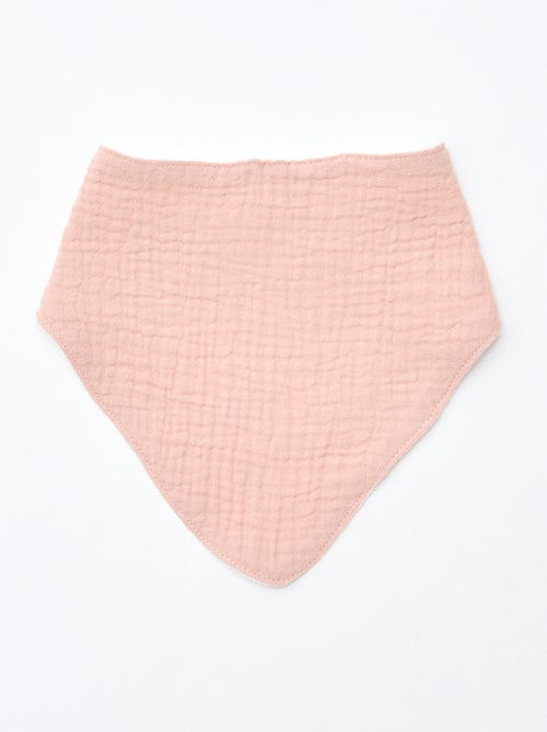 Lot de 3 bavoirs naissance en coton - Kiabi