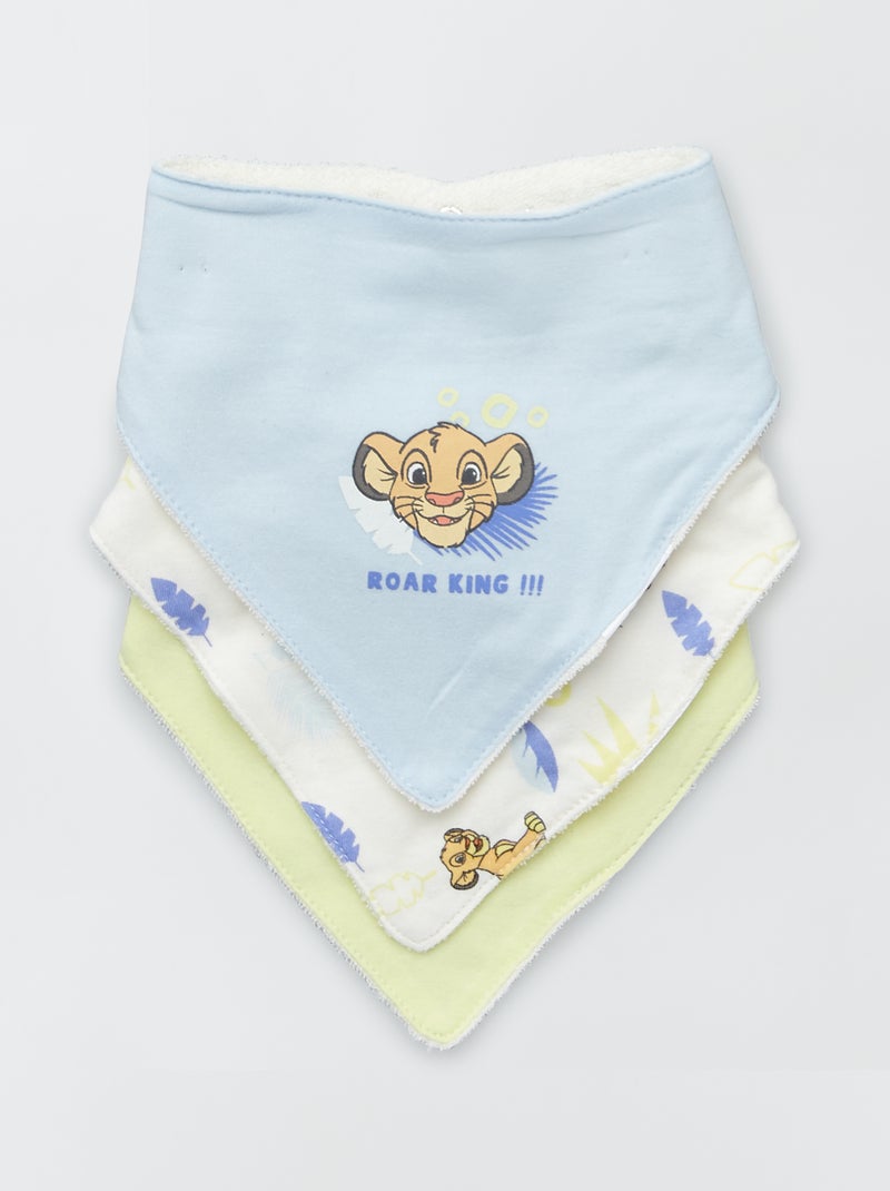 Lot de 3 bavoirs 'Roi Lion' de 'Disney' simba - Kiabi