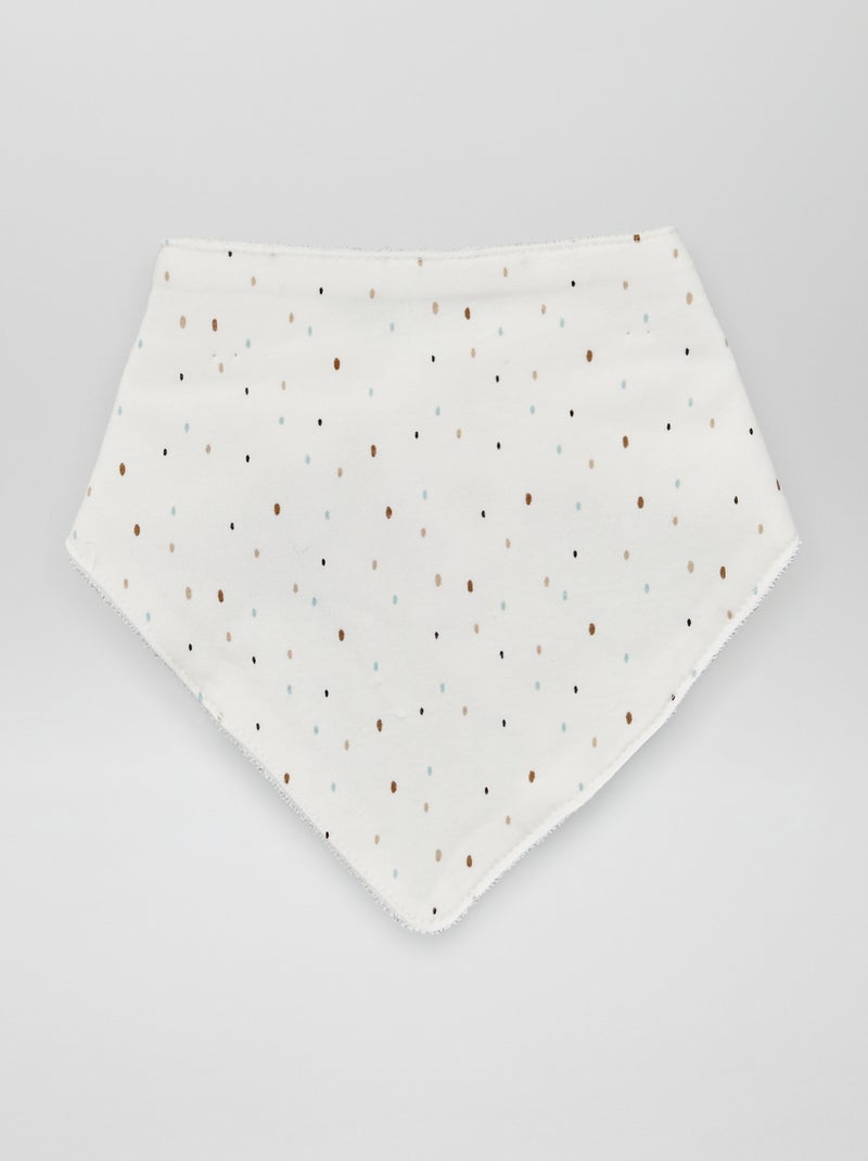 Lot de 3 bavoirs triangle Beige - Kiabi