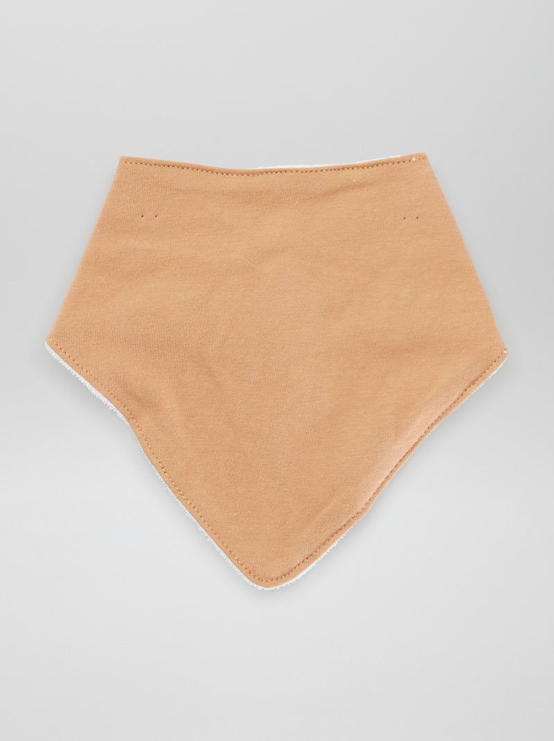 Lot de 3 bavoirs triangle Beige - Kiabi