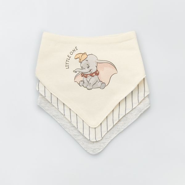 Lot De 3 Bavoirs Triangles Dumbo Bebe Fille Dumbo Kiabi 7 00