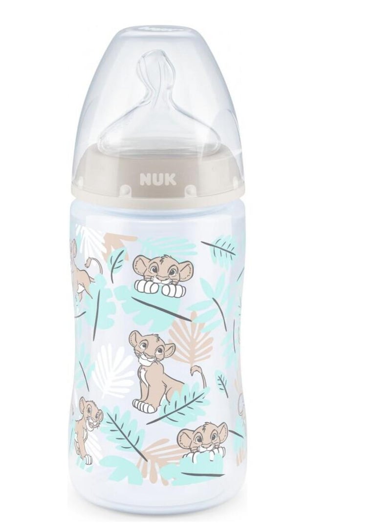 Lot de 3 biberons First Choice+ TC Le Roi Lion 300ml 6-18M perçage M Nuk Transparent - Kiabi