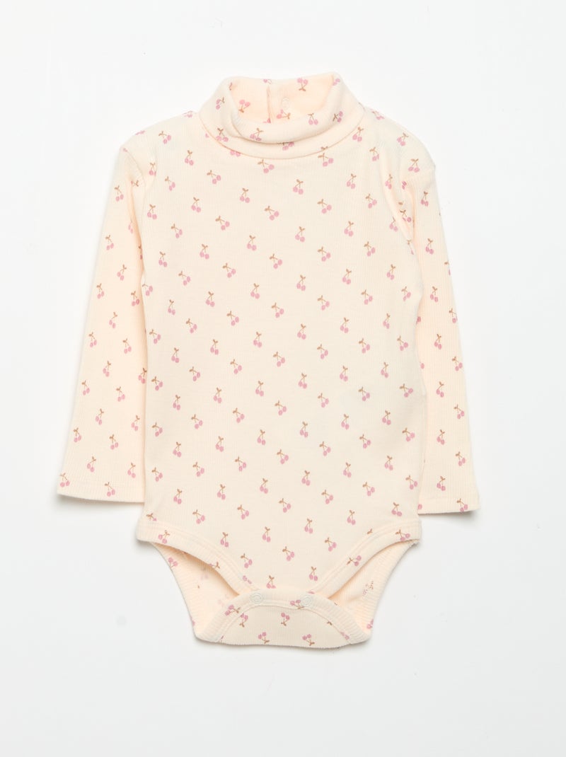 Lot de 3 bodies à col roulé Rose - Kiabi