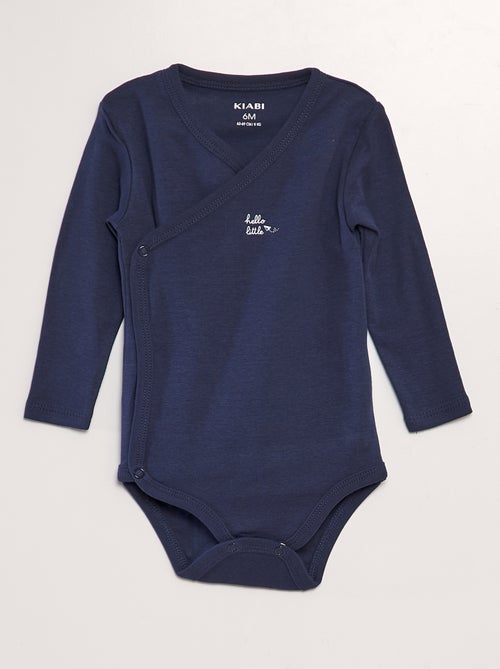 Lot de 3 bodies à forme croisées - Kiabi