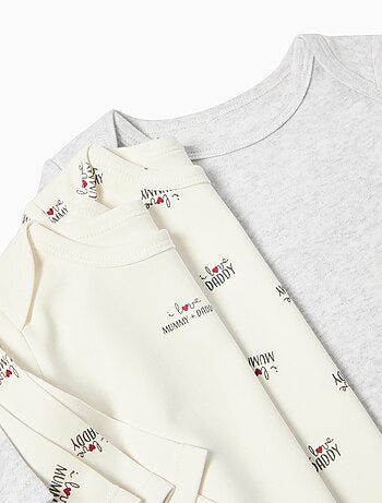 Lot de 3 bodies à manches longues MO Fashion
