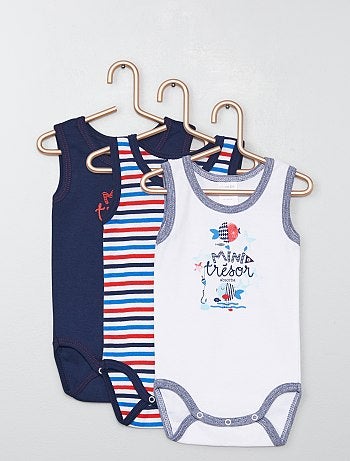 Lot de 3 bodies 'Absorba' sans manches