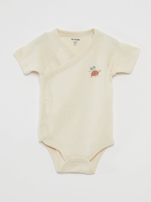 Lot de 3 bodies avec col croisé - Kiabi