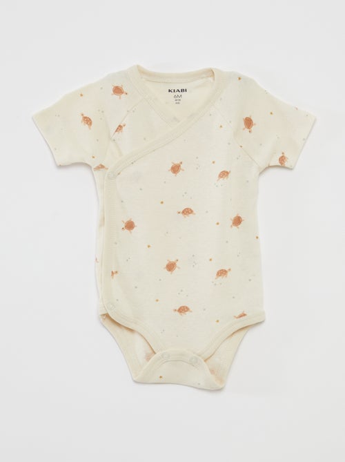 Lot de 3 bodies avec col croisé - Kiabi