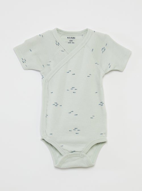 Lot de 3 bodies avec col croisé - Kiabi