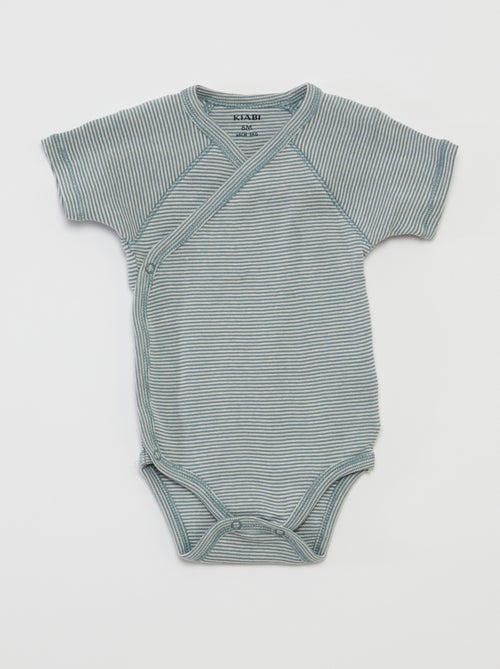 Lot de 3 bodies avec col croisé - Kiabi