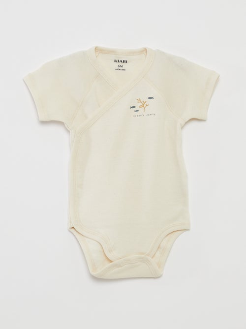 Lot de 3 bodies avec col croisé - Kiabi