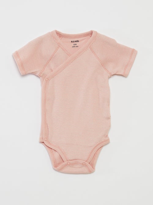 Lot de 3 bodies avec col croisé - Kiabi