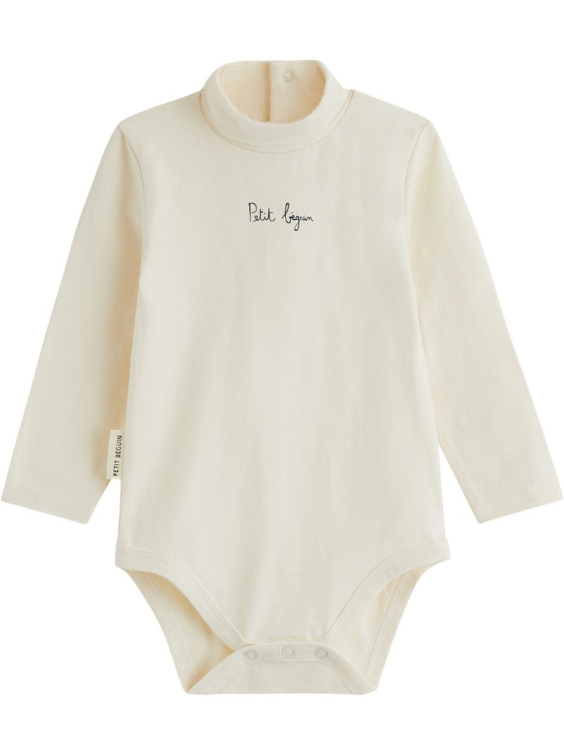 Lot de 3 bodies bébé col roulé manches longues mathéo Bleu - Kiabi