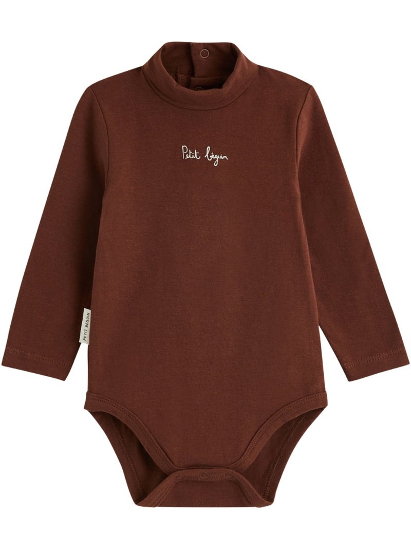 Lot de 3 bodies bébé col roulé manches longues mathéo Bleu - Kiabi