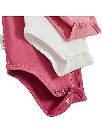 Lot de 3 bodies bébé manches courtes Anaelle