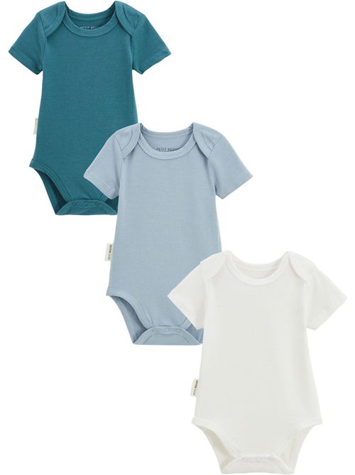 Lot de 3 bodies bébé manches courtes Baroudeur - Kiabi