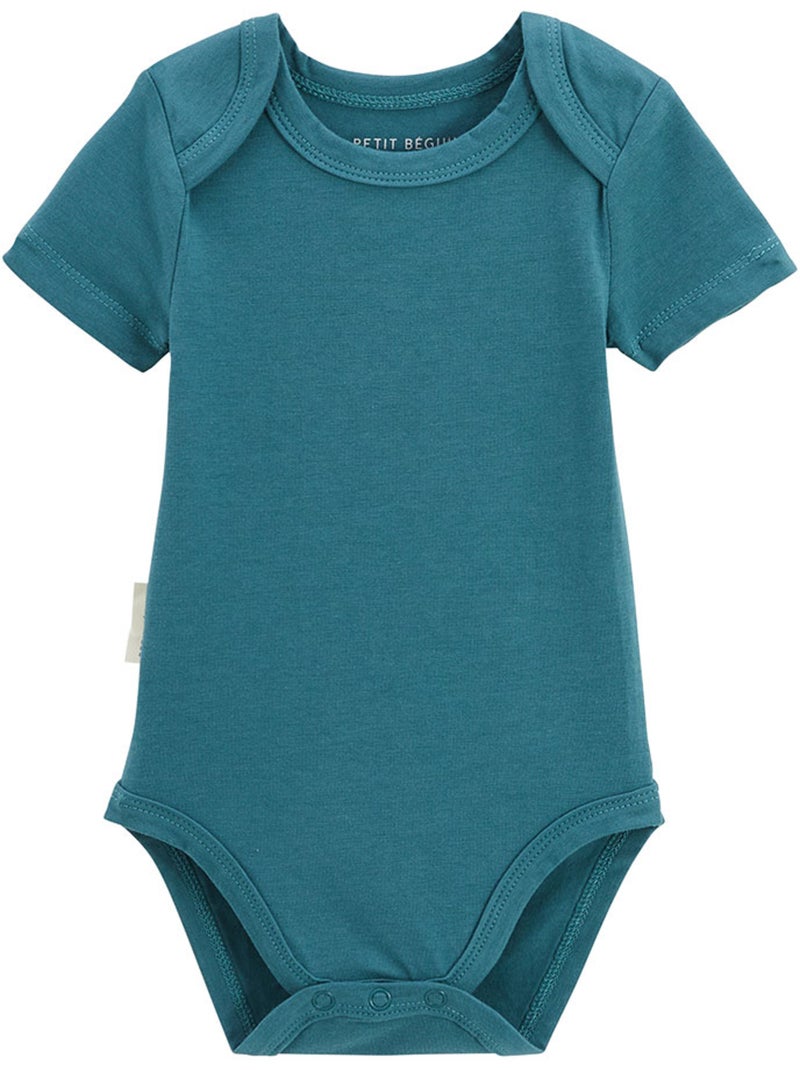 Lot de 3 bodies bébé manches courtes Baroudeur Bleu - Kiabi