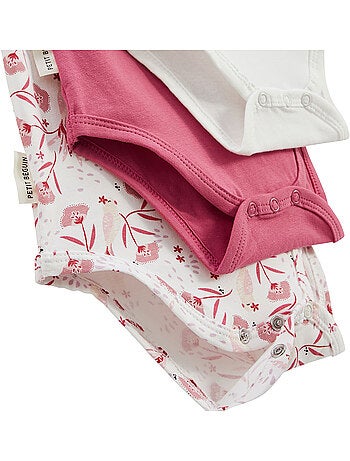 Lot de 3 bodies bébé manches courtes Camila