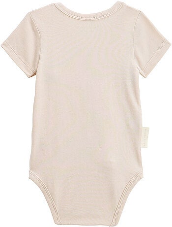 Lot de 3 bodies bébé manches courtes ouverture croisée Mini Rêve