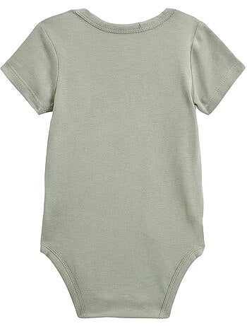 Lot de 3 bodies bébé manches courtes ouverture croisée Mini Rêve