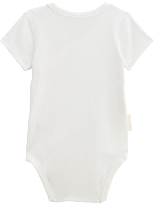 Lot de 3 bodies bébé manches courtes ouverture croisée Mini Rêve - Kiabi