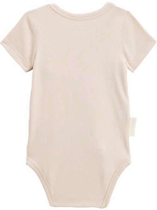 Lot de 3 bodies bébé manches courtes ouverture croisée Mini Rêve - Kiabi